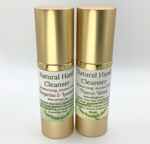Yum Naturals Emporium - Bringing the Wisdom of Mother Nature to Life - Natural Hand Cleanser with Colloidal Silver and Pure Essential Oils
