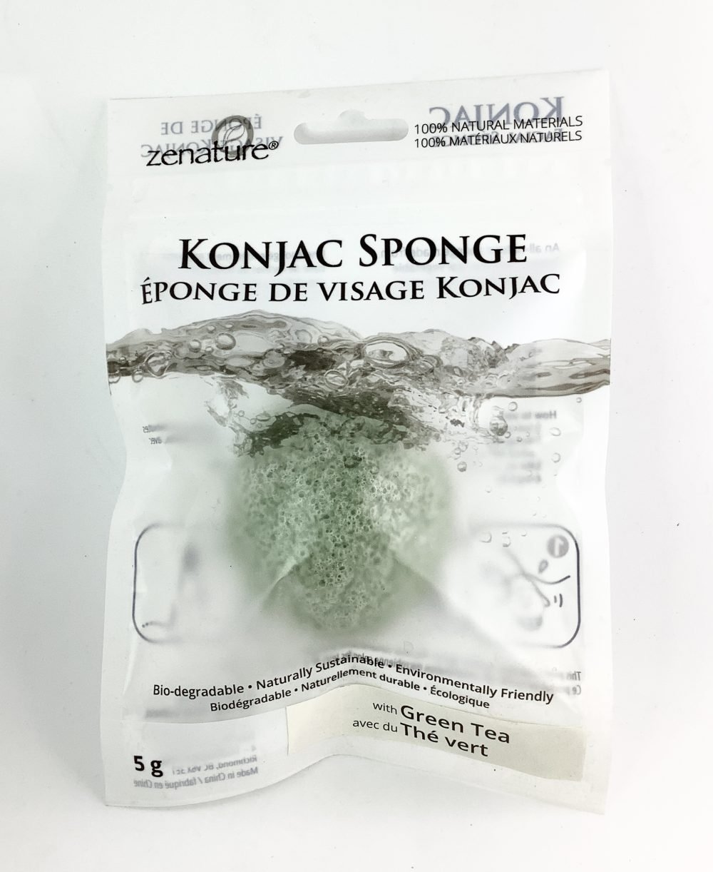 Yum Naturals.store Konjac Cleansing Exfoliating Sponge green tea