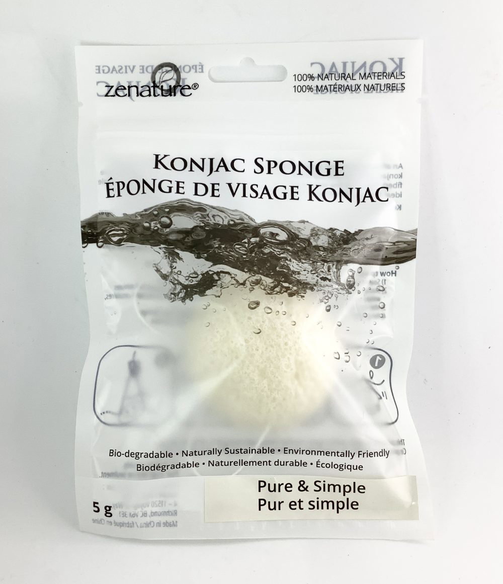 Yum Naturals.store Konjac Cleansing Exfoliating Sponge pure and simple