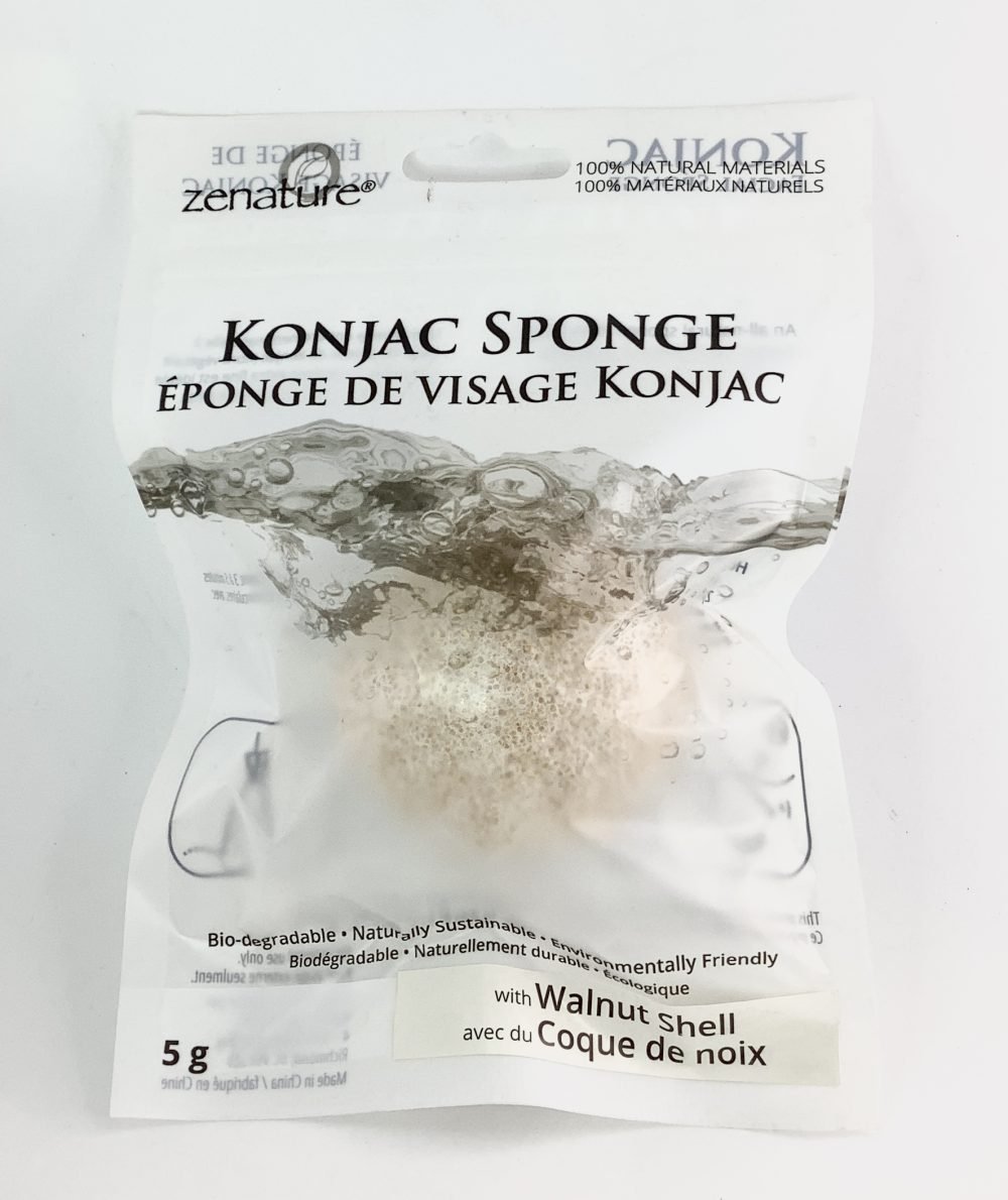 Yum Naturals.store Konjac Cleansing Exfoliating Sponge Walnut shell
