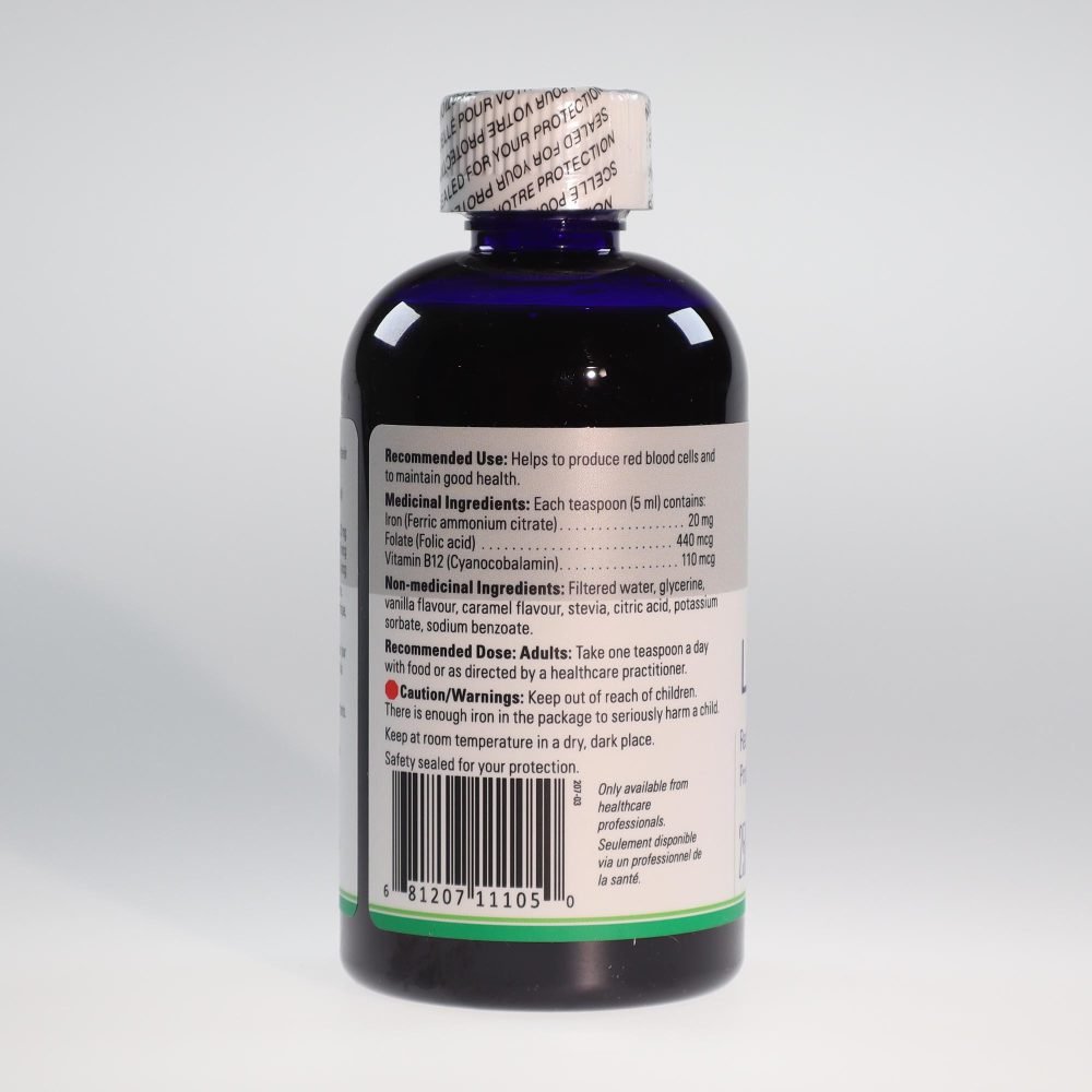 YumNatural Store Biomed Liquid Iron ingredients 2K72