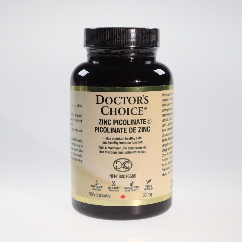 YumNaturals Doctor's Choice Zinc picolinate front 2K72