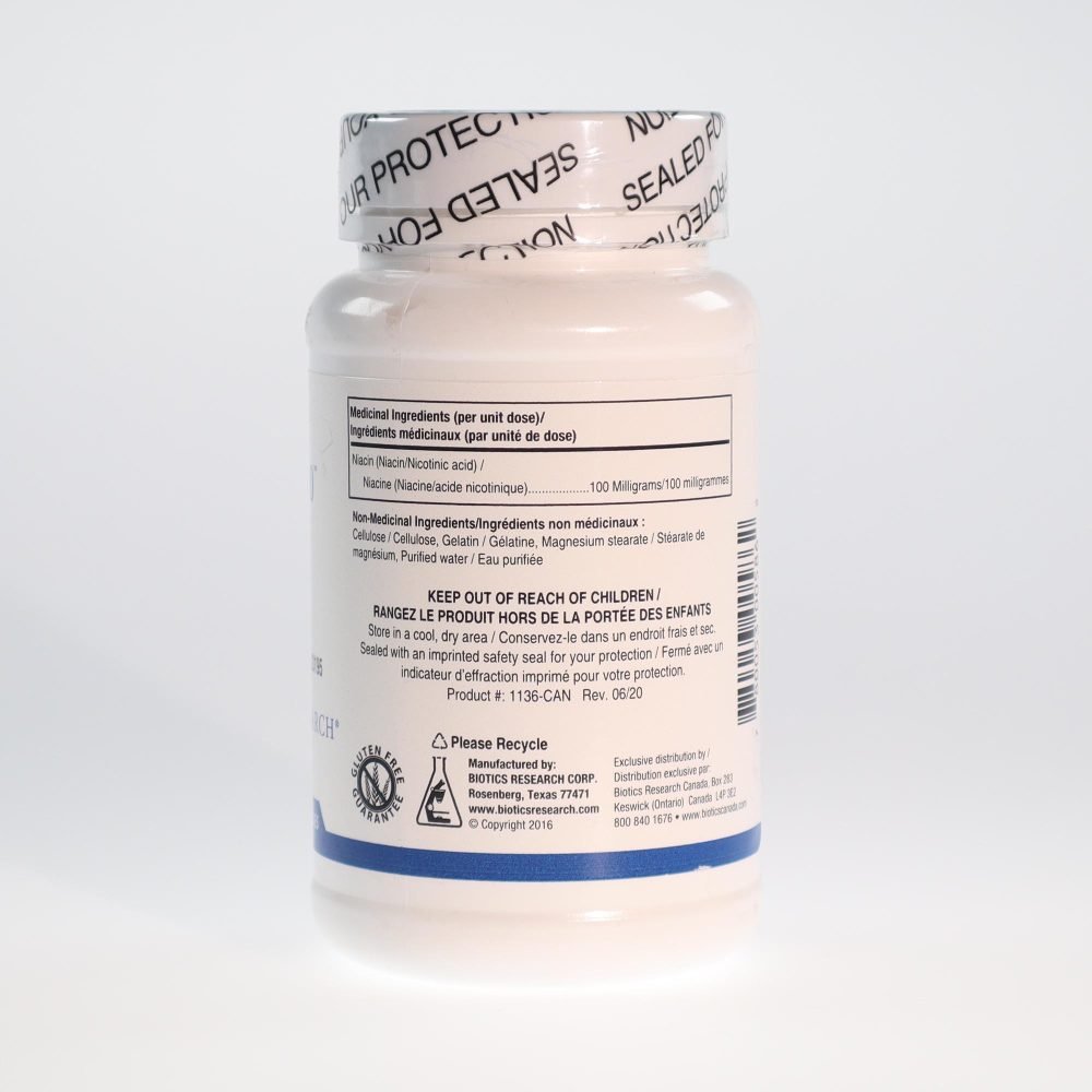 YumNaturals Store Biotics Research Niacin 100 150 capsules ingredients 2K72