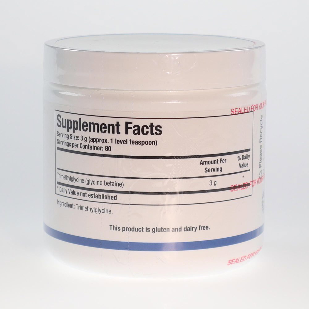 YumNaturals Store Biotics Research TMG powder supplement facts 2K72