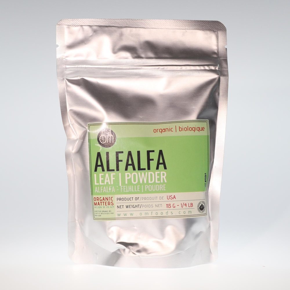 YumNaturals Store OM Organic Alfalfa Leaf Powder 113g 2K72