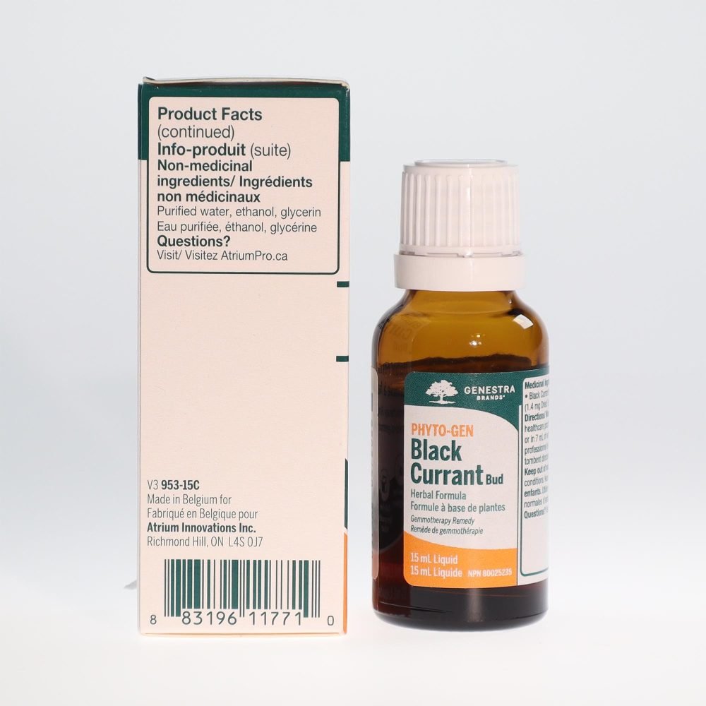 YumNaturals Store UNDA Phyto Gen Black Currant Bud Non Medical Ingredients 2K72