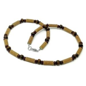 YumNaturals Emporium - Bringing the Wisdom of Mother Nature to Life - All Brown Hazel Wood Necklace_1
