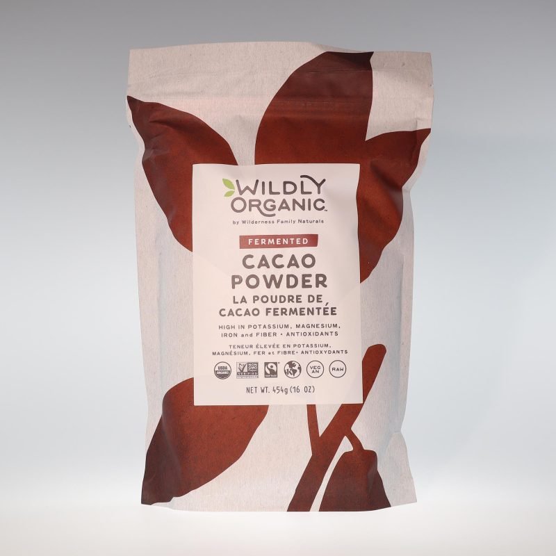 YumNaturals Store Wildly Organic Fermented Cacao Powder 454g front 2K72