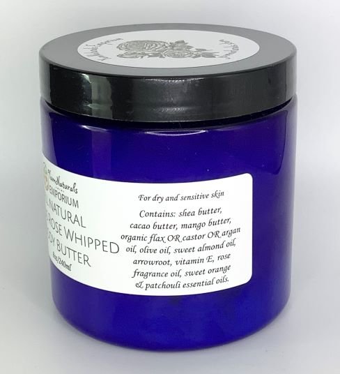 Yum Naturals Emporium - Bringing the Wisdom of Mother Nature to Life - Whipped Body Butter Citrus Rose ingredients