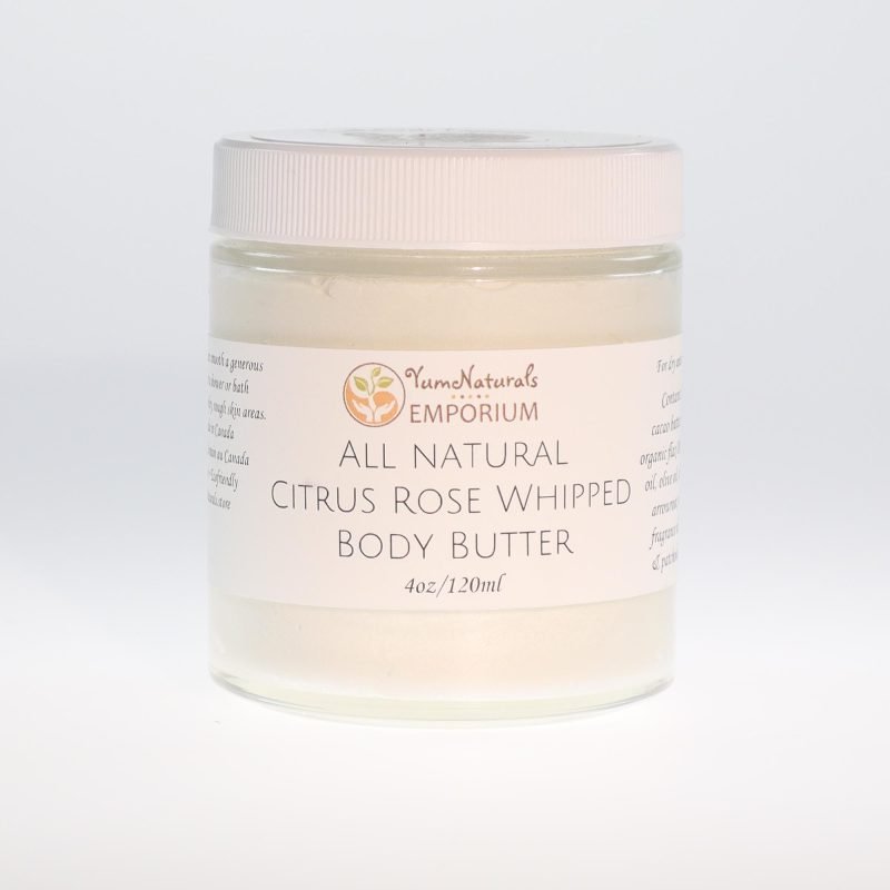 YumNaturals Store Whipped Body Butter Citrus Rose 120mL front 2K72