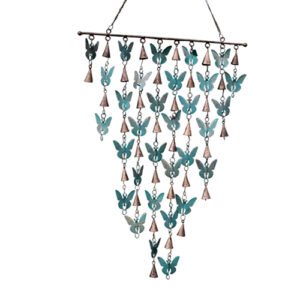 YumNaturals Emporium - Bringing the Wisdom of Nature to Life - Rustic Bell Chime Butterflies with Cone Bells