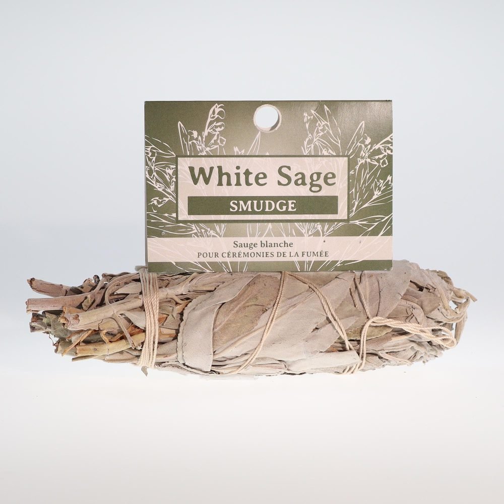 YumNaturals Store White Sage Medium unwrapped with front label 2K72