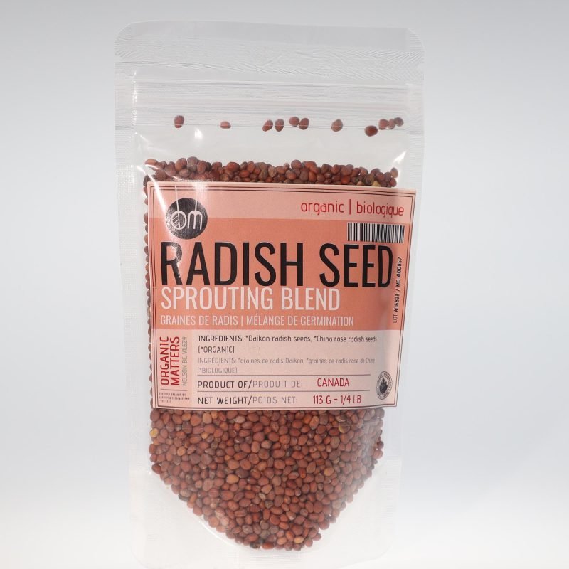 YumNaturals Store OM Organic Radish Seed Sprouting Blend 113g 2K72
