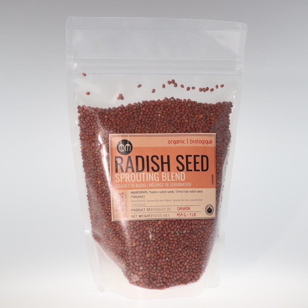 YumNaturals Store OM Organic Radish Seed Sprouting Blend 454g 2K72