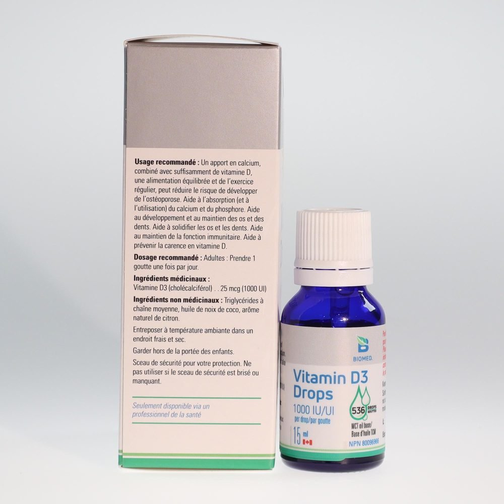 YumNatural Store Biomed Vitamin D3 Drops french 2K72
