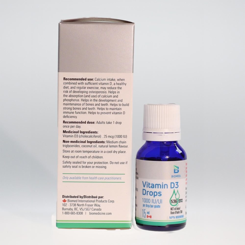 YumNatural Store Biomed Vitamin D3 Drops ingredients 2K72